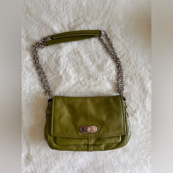 Coach Handbags - Coach genuine leather crossbody bag olive green